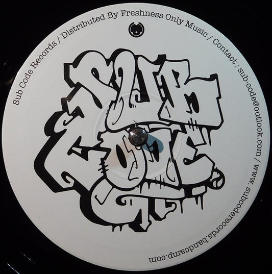 Label Art of Lavery – Informer People, limited edition 10" black vinyl released on Sub Code Records