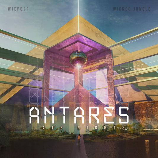 cover art of Antares - Late Nights - 12" vinyl release on Wicked Jungle