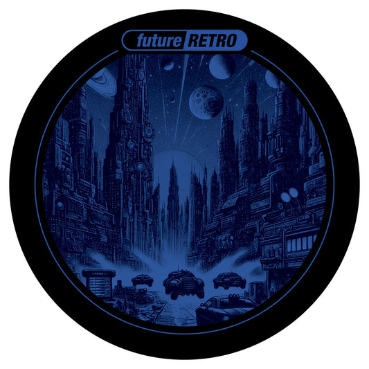 label art of LQ & Kloke - FR042 w/ Equinox Remix - 10" vinyl release on Future Retro London