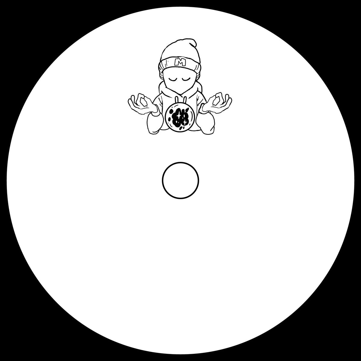 label art of Quaad - HOLDAMEDZ001, 12" vinyl release on Meditator Music