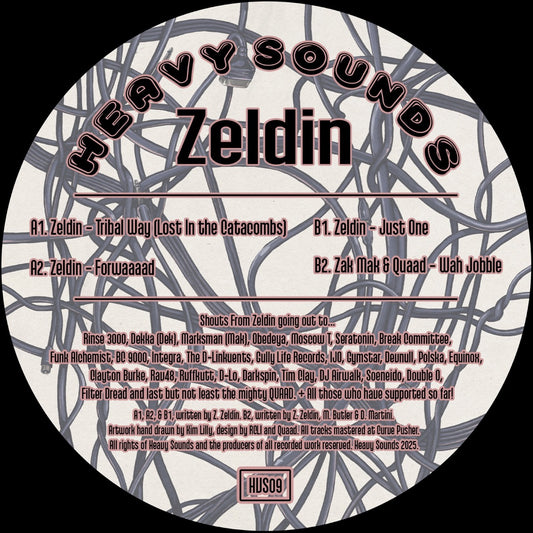 label art of Zeldin, Zak Mak & Quaad - HVS09