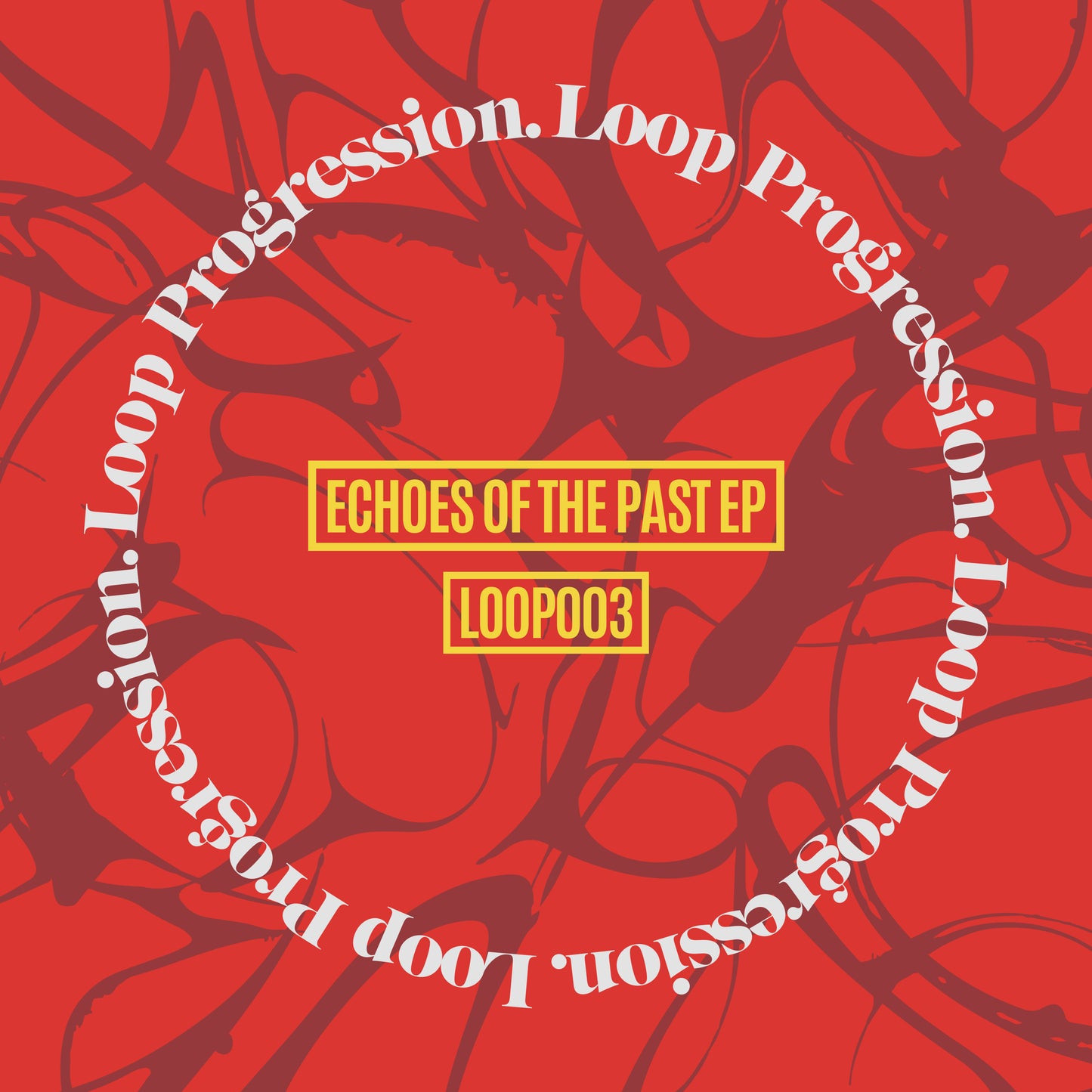 label art of LOOP 003 - Echoes of The Past EP, 12" vinyl release on Loop Progression