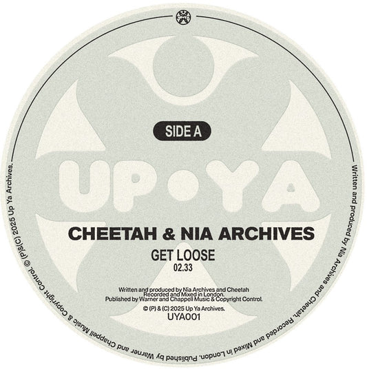 label art for Cheetah & Nia Archives - Get Loose, 12" vinyl on Up Ya Archives