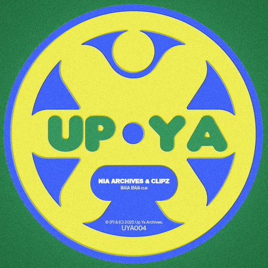 Circular logo with 'UP YA' text on a green background Nia Archives & CLIPZ