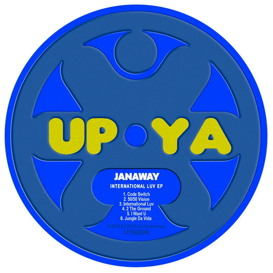 label at of Janaway - International Luv EP - 12" vinyl release on Up Ya Archives