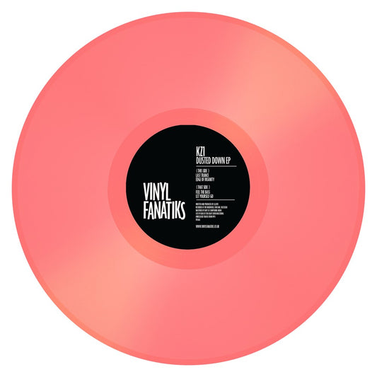 KZ1 – Dusted Down EP, on limited edition 12" Bubblegum Pink Vinyl from Vinyl Fanatiks