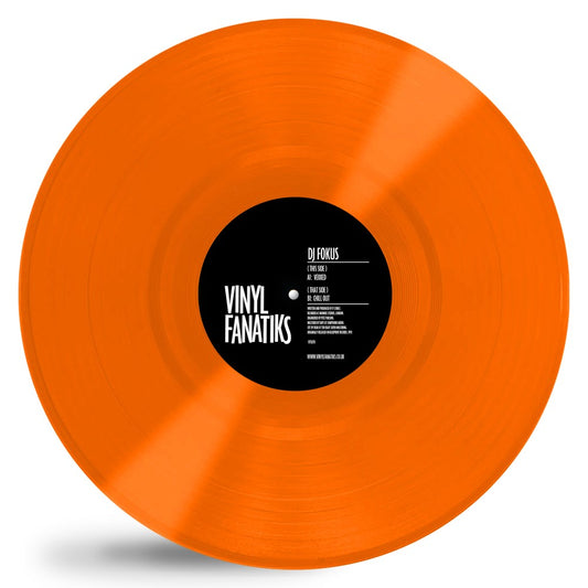 DJ Fokus - Vexxed / Chill Out on limited edition 12-inch Transparent Orange Vinyl from Vinyl Fanatiks